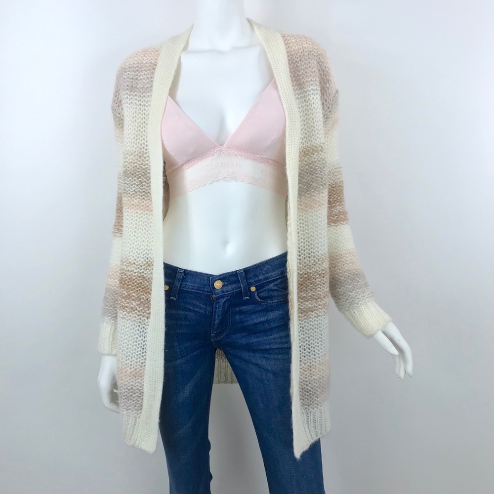 {Anthropologie} NUMPH Metallic Striped Cardigan - Picture 3 of 8